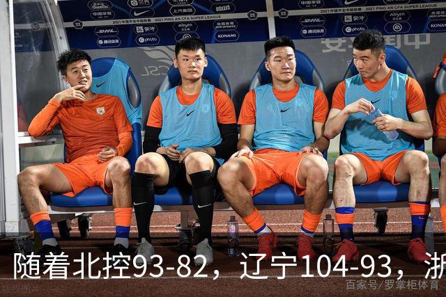 随着北控93-82，辽宁104-93，浙江88-80青岛，CBA最新积分榜出炉